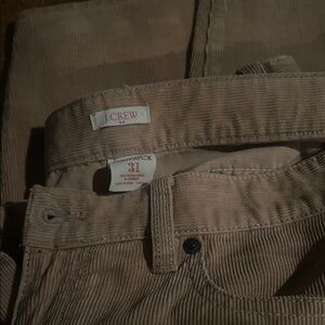 J. Crew women’s  Light Brown Corduroy Trousers